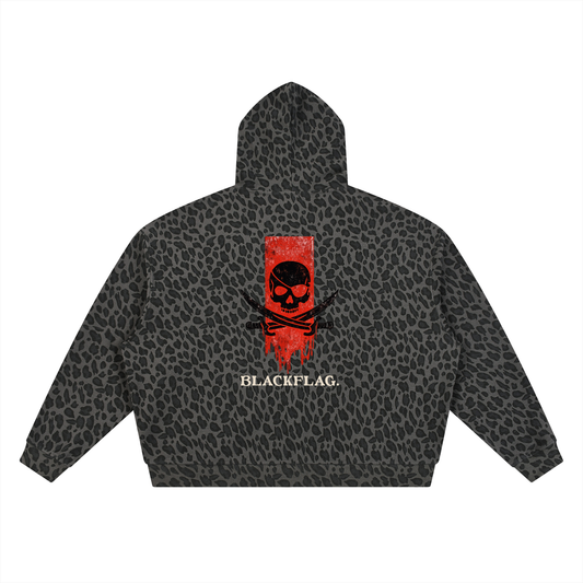 Blackflag Unisex Leopard Print Full Zip