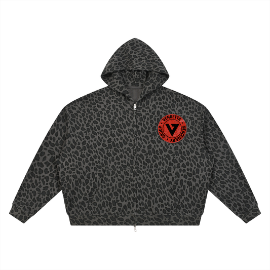 Blackflag Unisex Leopard Print Full Zip