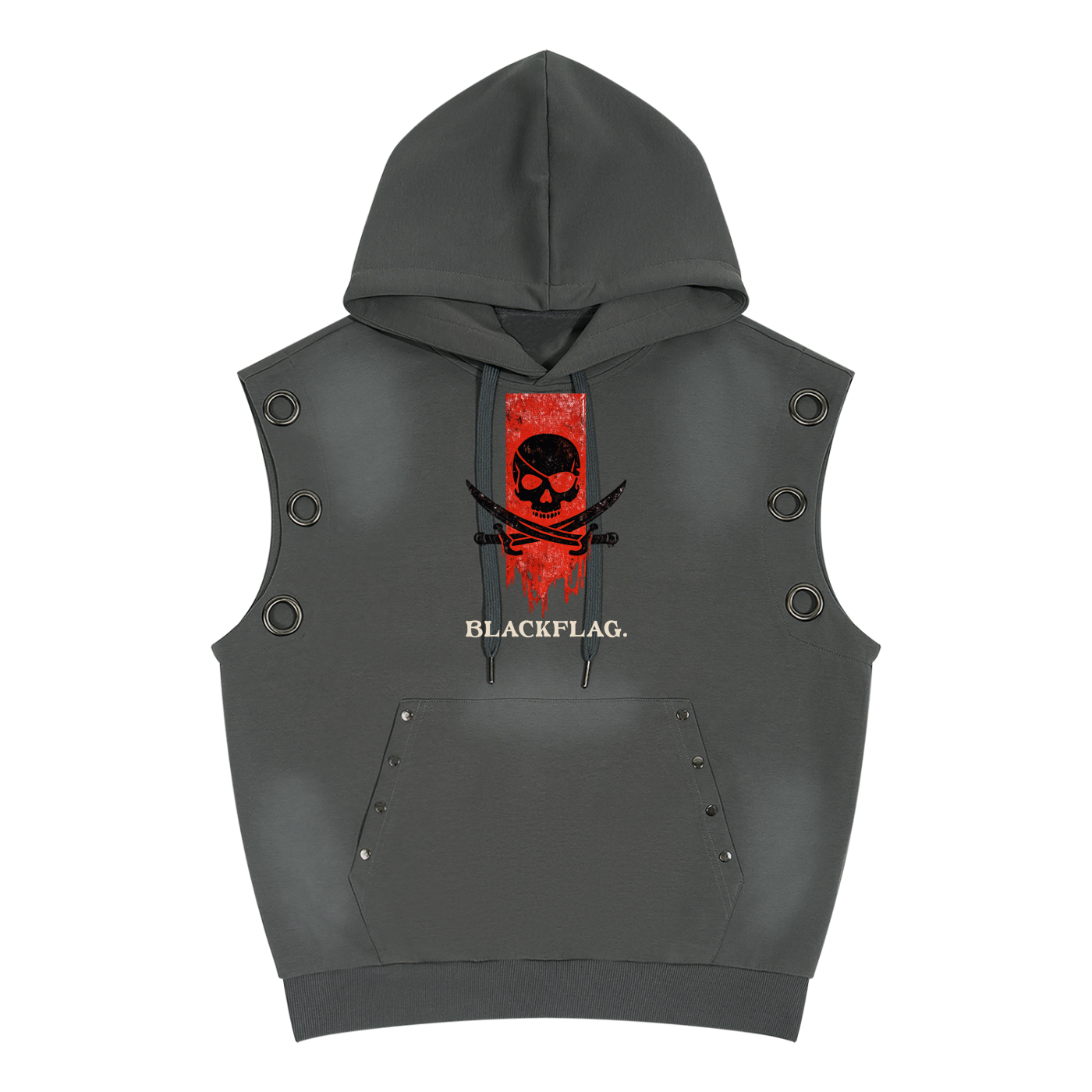 Blackflag Unisex Vintage Sleeveless Hoodie