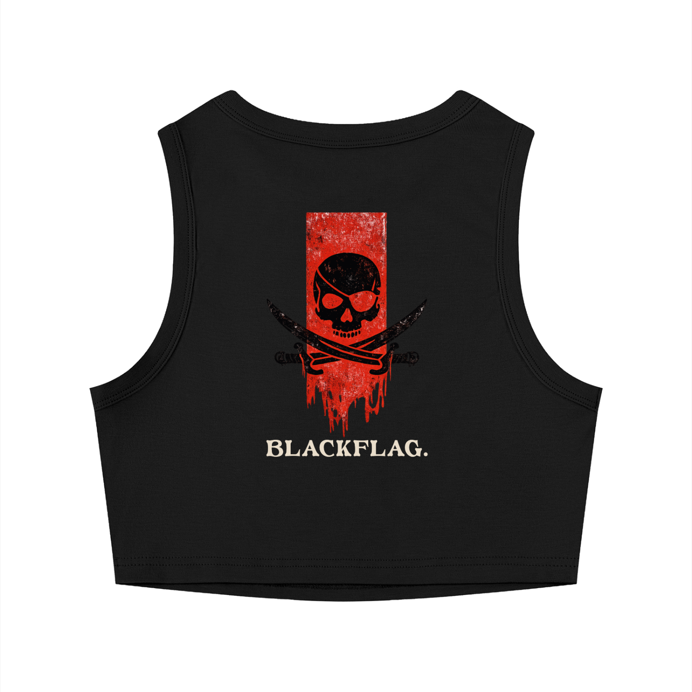 Blackflag Tight Crewneck Crop Tank Top